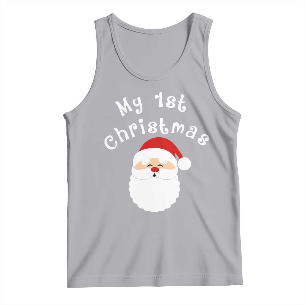 My First Christmas Tank Top Baby's First Holiday Xmas Santa TS10 Athletic Heather Print Your Wear