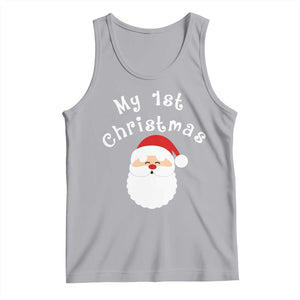 My First Christmas Tank Top Baby's First Holiday Xmas Santa TS10 Athletic Heather Print Your Wear