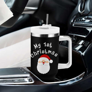 My First Christmas Tumbler With Handle Baby's First Holiday Xmas Santa TS10 Print Your Wear