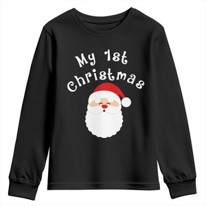 My First Christmas Youth Sweatshirt Baby's First Holiday Xmas Santa TS10 Black Print Your Wear