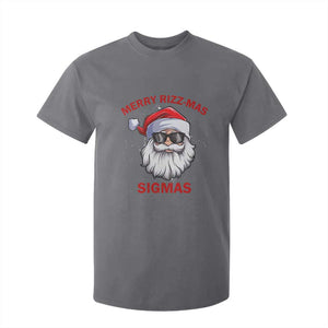 Funny Christmas Santa T Shirt For Kid Merry Rizz Mas Sigmas Gen Alpha Middle School Christmas TS10 Charcoal Print Your Wear
