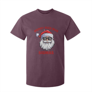 Funny Christmas Santa T Shirt For Kid Merry Rizz Mas Sigmas Gen Alpha Middle School Christmas TS10 Maroon Print Your Wear