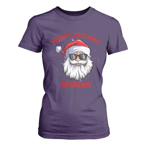 Funny Christmas Santa T Shirt For Women Merry Rizz Mas Sigmas Gen Alpha Middle School Christmas TS10 Purple Print Your Wear