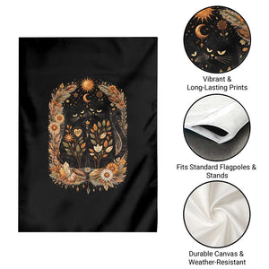 Subtle FDT Garden Flag Vintage Flower Black Cat Social Activist TS10 Print Your Wear