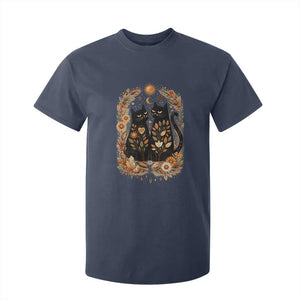 Subtle FDT T Shirt For Kid Vintage Flower Black Cat Social Activist TS10 Navy Print Your Wear