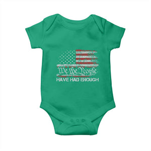 We The People Have Had Enough Baby Onesie Vintage Old 1776 Flag TS10 Irish Green Print Your Wear