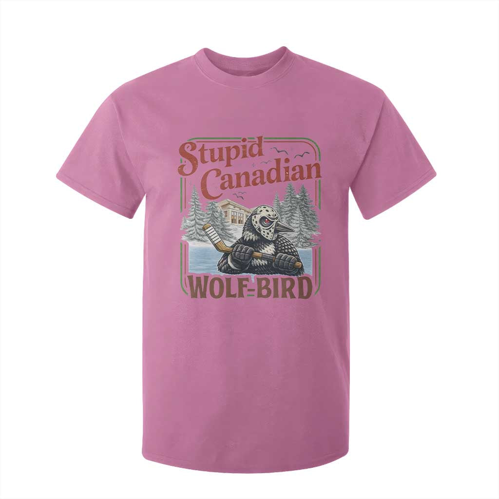 Stupid Canadian Wolf Bird T Shirt For Kid Vintage Heated Hookey Loon Meme TS10 Azalea Print Your Wear