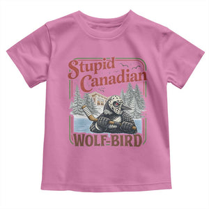 Stupid Canadian Wolf Bird Toddler T Shirt Vintage Heated Hookey Loon Meme TS10 Azalea Print Your Wear