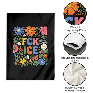 Fck Ice Garden Flag Funny Boho Floral Resist Retro Pro Immigration TS10 Print Your Wear