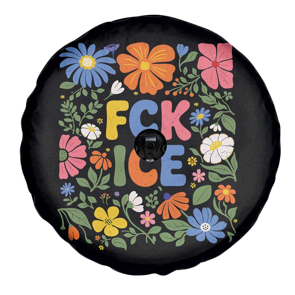 Fck Ice Spare Tire Cover Funny Boho Floral Resist Retro Pro Immigration TS10 Print Your Wear