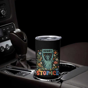 Stop ICE Tumbler Cup Funny Statue of Liberty Boho Floral Resist Retro TS10 Print Your Wear