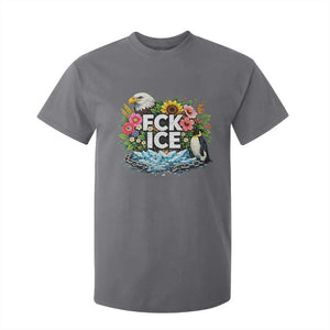 Fck Ice T Shirt For Kid Retro Floral FDT Protest Satirical Graphic TS10 Charcoal Print Your Wear