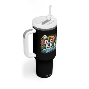 Fck Ice Tumbler With Handle Retro Floral FDT Protest Satirical Graphic TS10 Print Your Wear