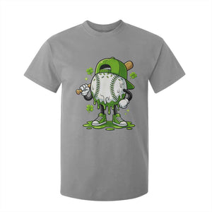 Baseball Drip Icecream T Shirt For Kid Youth Boy St Patricks Day Shamrock Green TS10 Sport Gray Print Your Wear