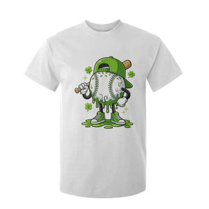 Baseball Drip Icecream T Shirt For Kid Youth Boy St Patricks Day Shamrock Green TS10 White Print Your Wear