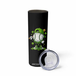 Baseball Drip Icecream Skinny Tumbler Youth Boy St Patricks Day Shamrock Green TS10 Print Your Wear