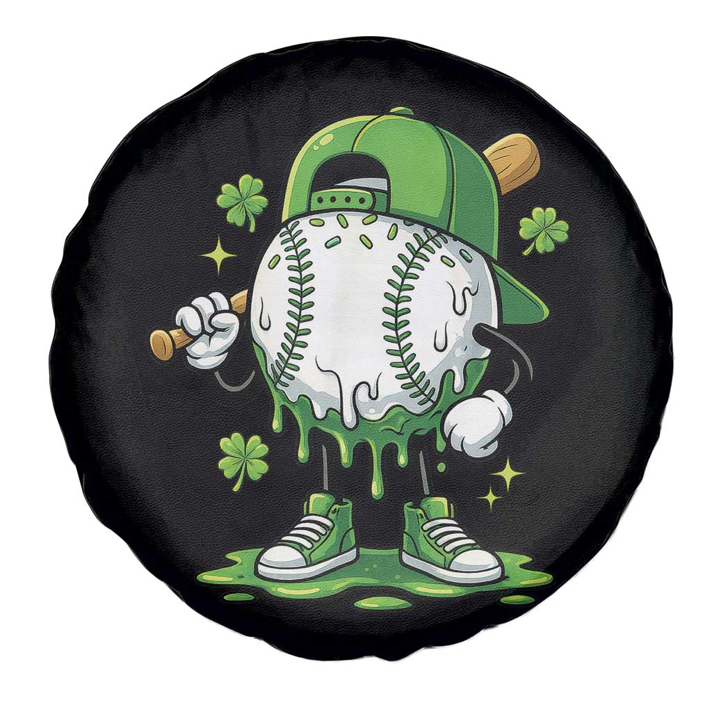 Baseball Drip Icecream Spare Tire Cover Youth Boy St Patricks Day Shamrock Green TS10 Print Your Wear