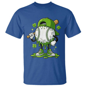 Baseball Drip Icecream T Shirt Youth Boy St Patricks Day Shamrock Green TS10 Royal Blue Print Your Wear