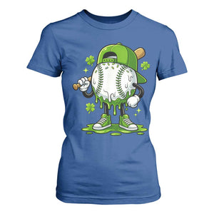 Baseball Drip Icecream T Shirt For Women Youth Boy St Patricks Day Shamrock Green TS10 Royal Blue Print Your Wear