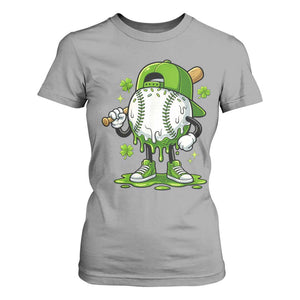 Baseball Drip Icecream T Shirt For Women Youth Boy St Patricks Day Shamrock Green TS10 Sport Gray Print Your Wear