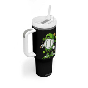 Baseball Drip Icecream Tumbler With Handle Youth Boy St Patricks Day Shamrock Green TS10 Print Your Wear