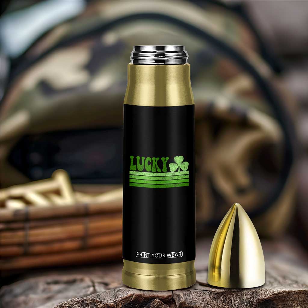 Retro Lucky Bullet Tumbler St Patricks Day Irish Shamrock TS10 Print Your Wear