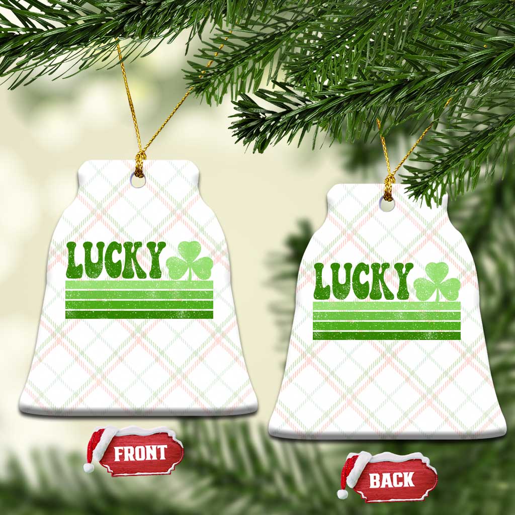 Retro Lucky Ceramic Ornament St Patricks Day Irish Shamrock TS10 Print Your Wear