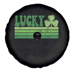 Retro Lucky Spare Tire Cover St Patricks Day Irish Shamrock TS10 Print Your Wear