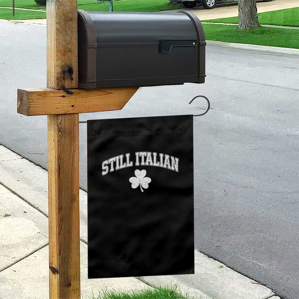 St Patricks Day Italian Garden Flag Funny Retro Varsity Sporty Style Shamrock TS10 Print Your Wear