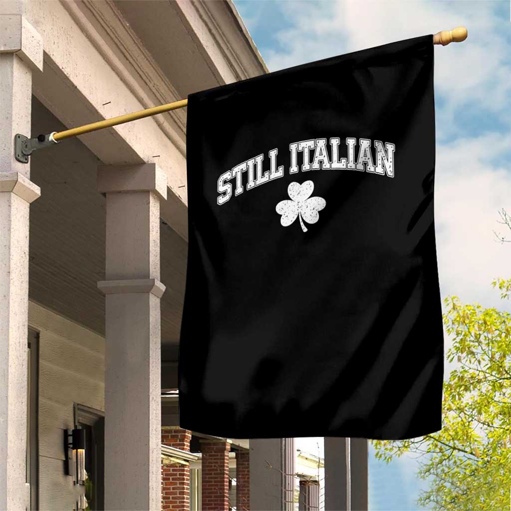 St Patricks Day Italian Garden Flag Funny Retro Varsity Sporty Style Shamrock TS10 Print Your Wear