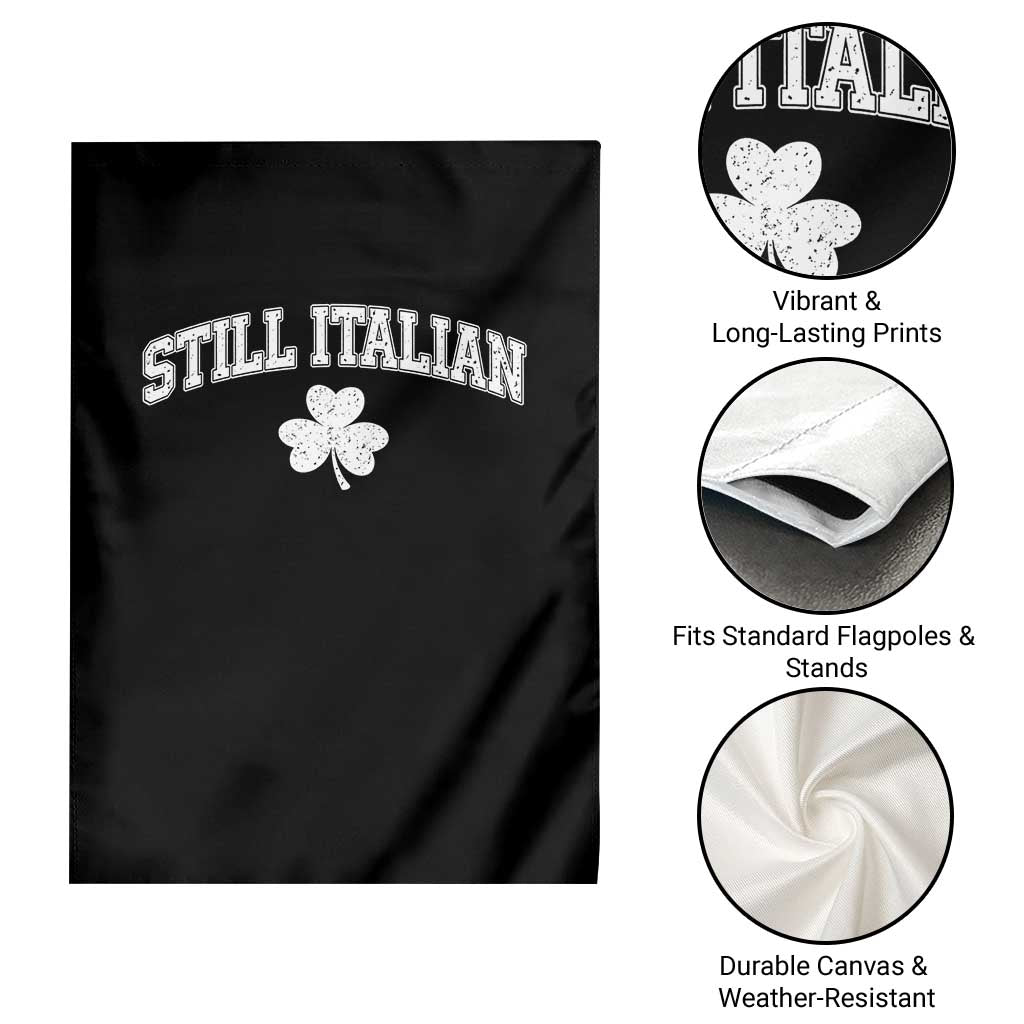 St Patricks Day Italian Garden Flag Funny Retro Varsity Sporty Style Shamrock TS10 Print Your Wear
