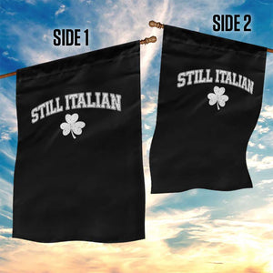 St Patricks Day Italian Garden Flag Funny Retro Varsity Sporty Style Shamrock TS10 Print Your Wear