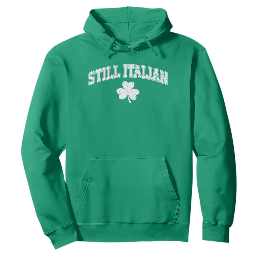 St Patricks Day Italian Hoodie Funny Retro Varsity Sporty Style Shamrock TS10 Irish Green Print Your Wear