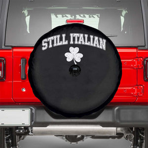 St Patricks Day Italian Spare Tire Cover Funny Retro Varsity Sporty Style Shamrock TS10 Black Print Your Wear