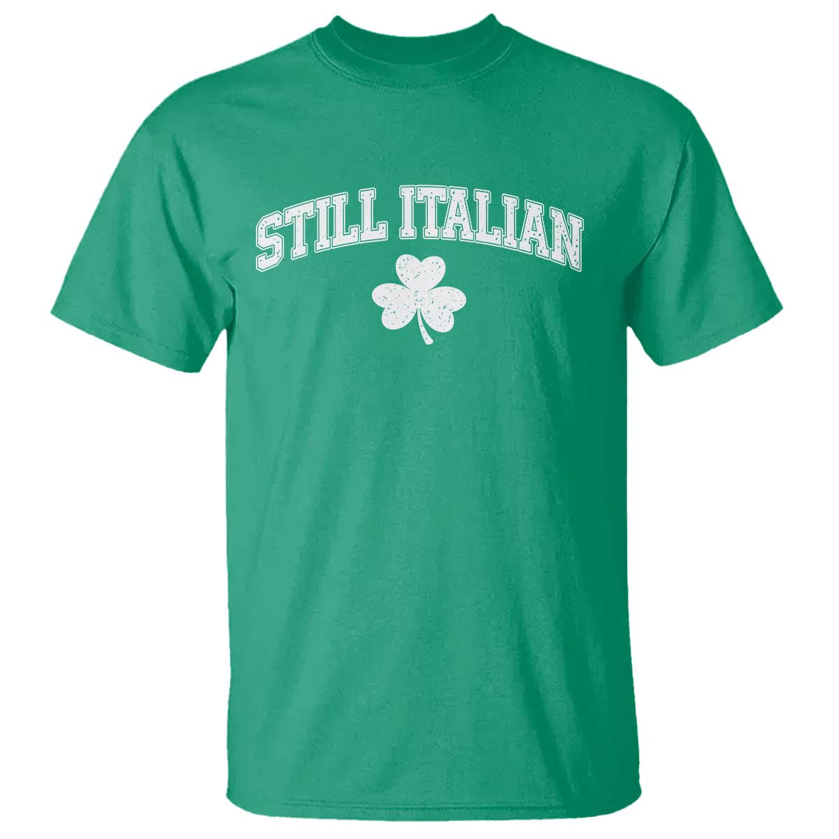 St Patricks Day Italian T Shirt Funny Retro Varsity Sporty Style Shamrock TS10 Irish Green Print Your Wear