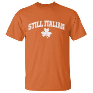 St Patricks Day Italian T Shirt Funny Retro Varsity Sporty Style Shamrock TS10 Orange Print Your Wear