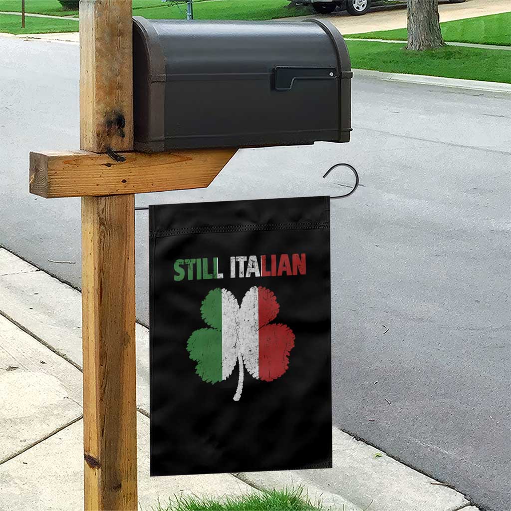 St Patricks Day Still Italian Garden Flag Funny Retro Shamrock Italy Flag TS10 Print Your Wear