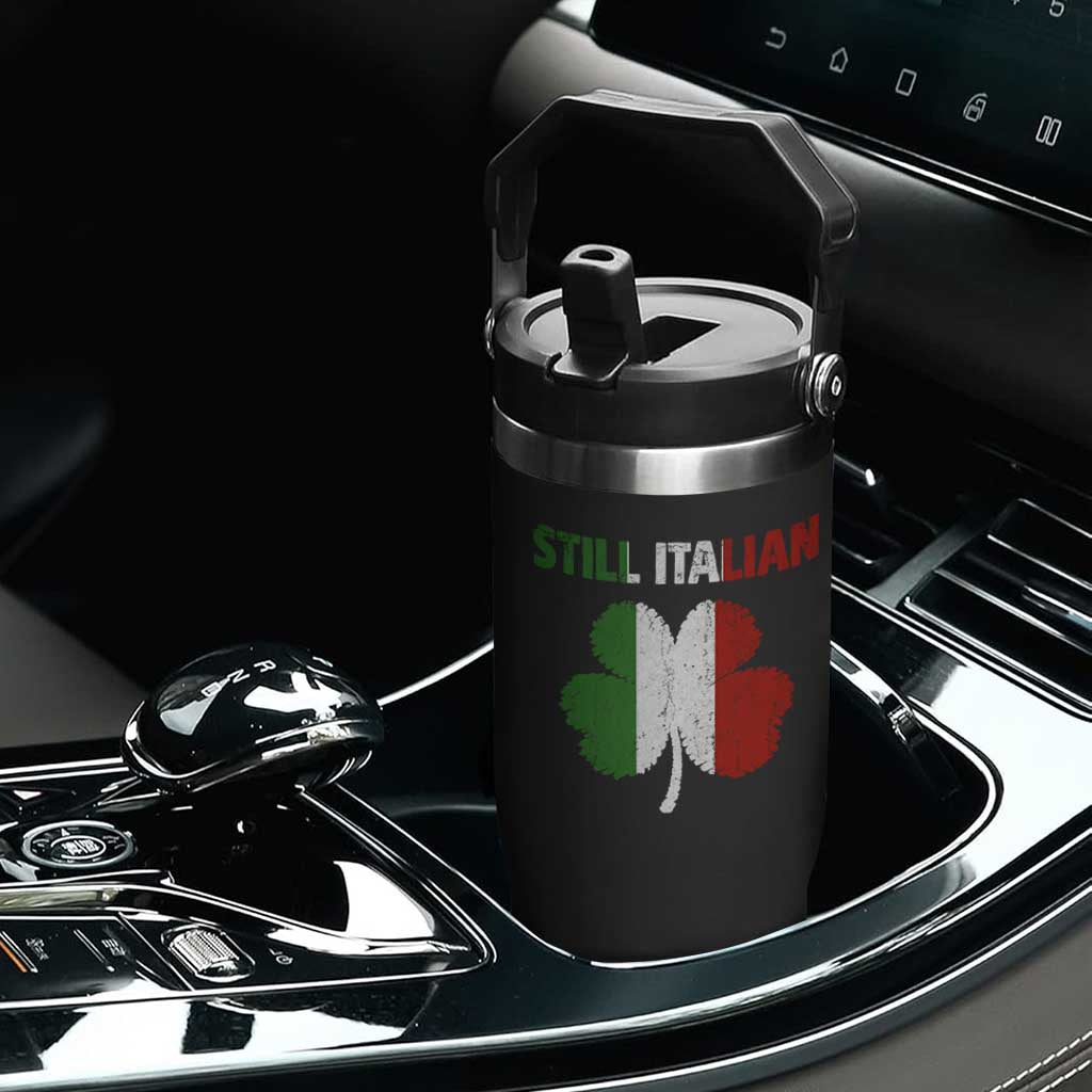 St Patricks Day Still Italian Flip Straw Tumbler Funny Retro Shamrock Italy Flag TS10 Print Your Wear
