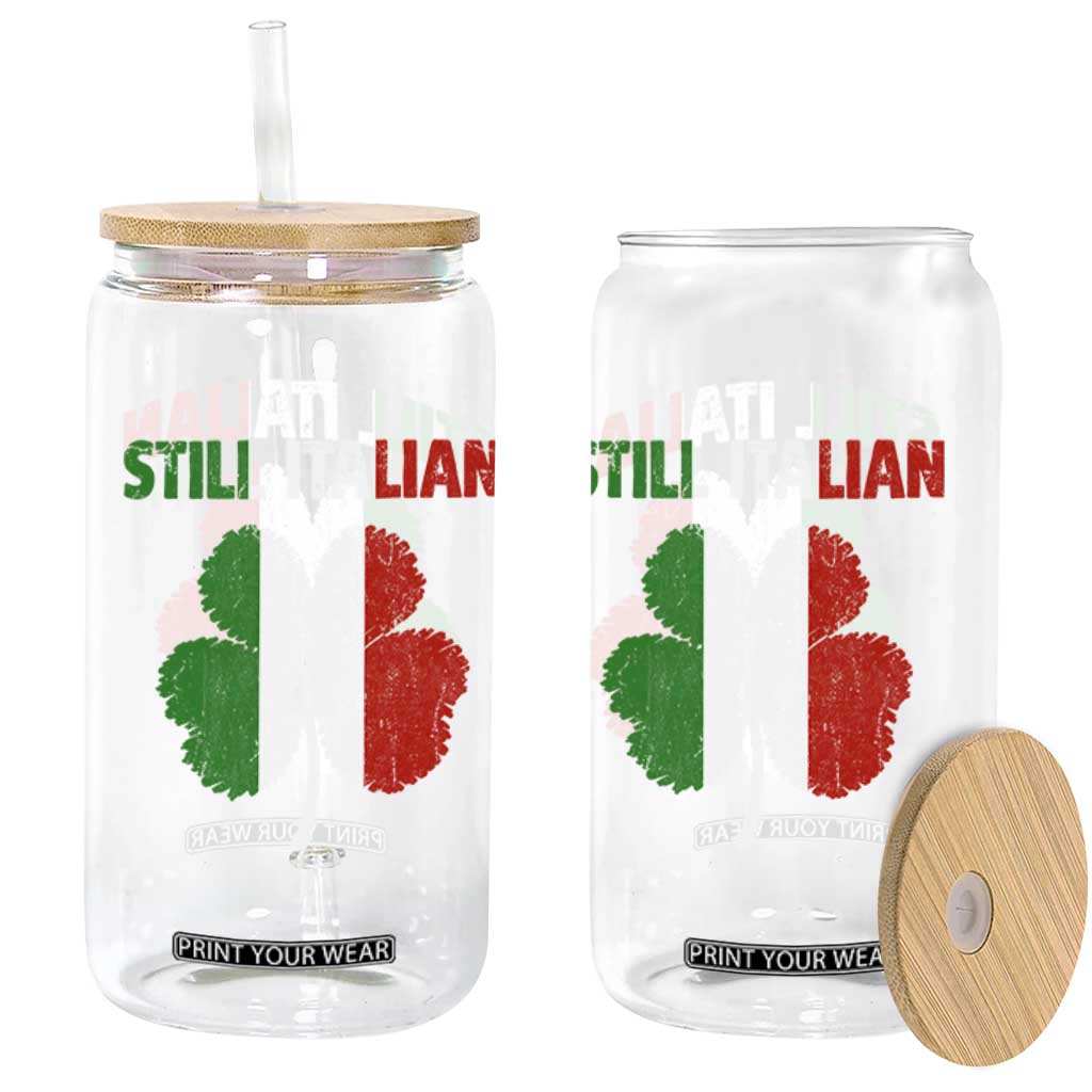 St Patricks Day Still Italian Glass Can Funny Retro Shamrock Italy Flag TS10 Print Your Wear