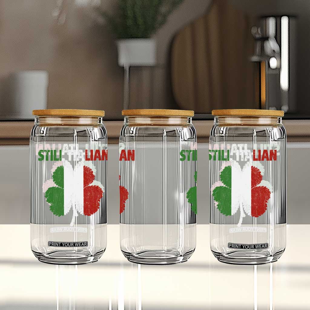 St Patricks Day Still Italian Glass Can Funny Retro Shamrock Italy Flag TS10 Print Your Wear