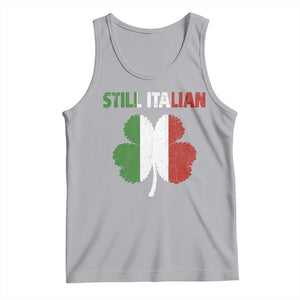 St Patricks Day Still Italian Tank Top Funny Retro Shamrock Italy Flag TS10 Athletic Heather Print Your Wear