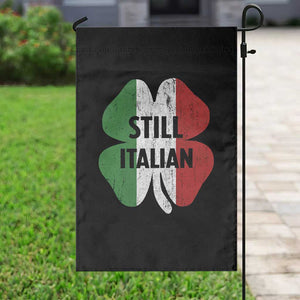 Funny St Patricks Day Italian Garden Flag Retro Vintage Shamrock Italy Flag TS10 Print Your Wear