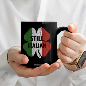 Funny St Patricks Day Italian Coffee Mug Retro Vintage Shamrock Italy Flag TS10 Print Your Wear