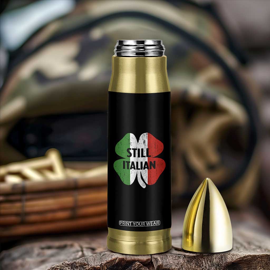 Funny St Patricks Day Italian Bullet Tumbler Retro Vintage Shamrock Italy Flag TS10 Print Your Wear