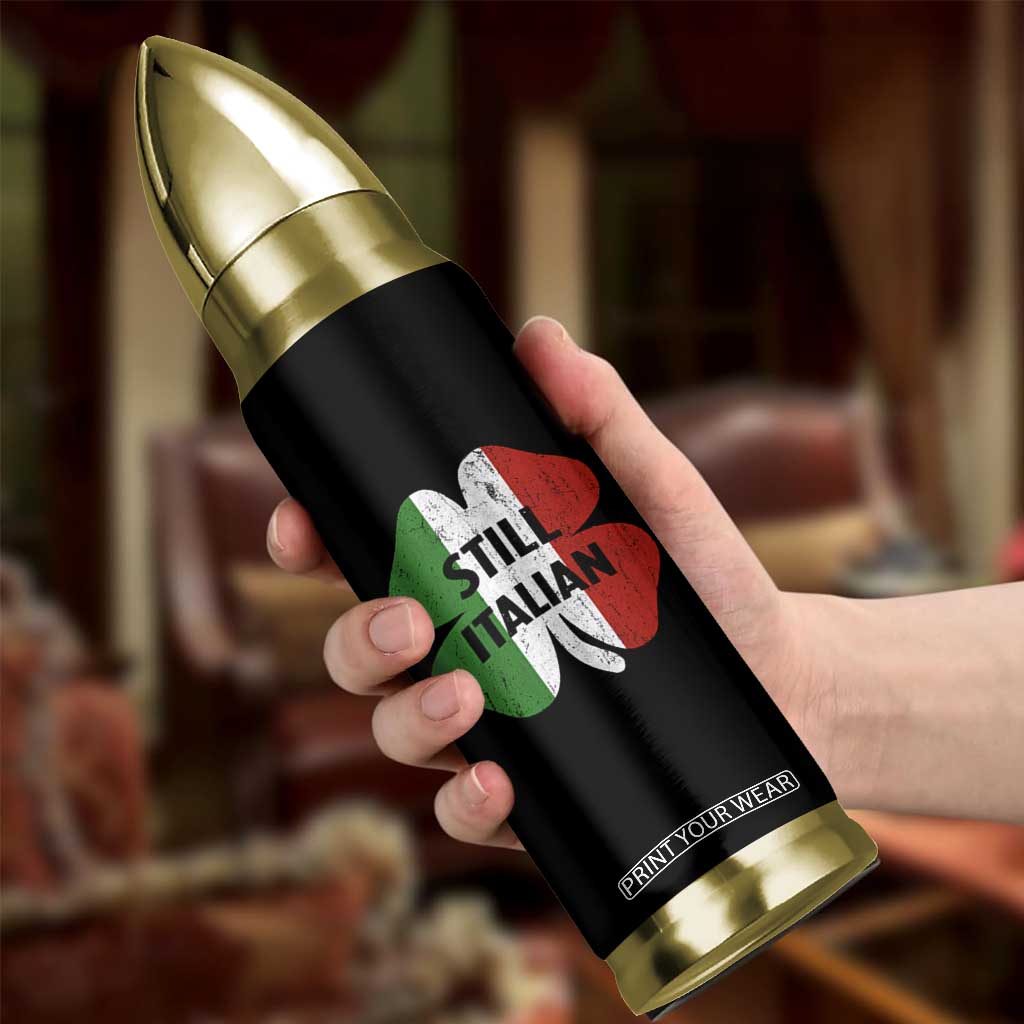 Funny St Patricks Day Italian Bullet Tumbler Retro Vintage Shamrock Italy Flag TS10 Print Your Wear