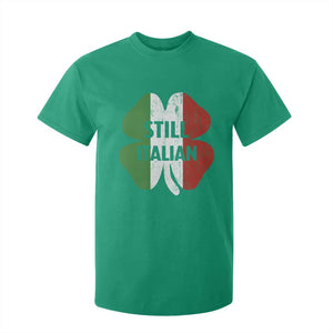 Funny St Patricks Day Italian T Shirt For Kid Retro Vintage Shamrock Italy Flag TS10 Irish Green Print Your Wear