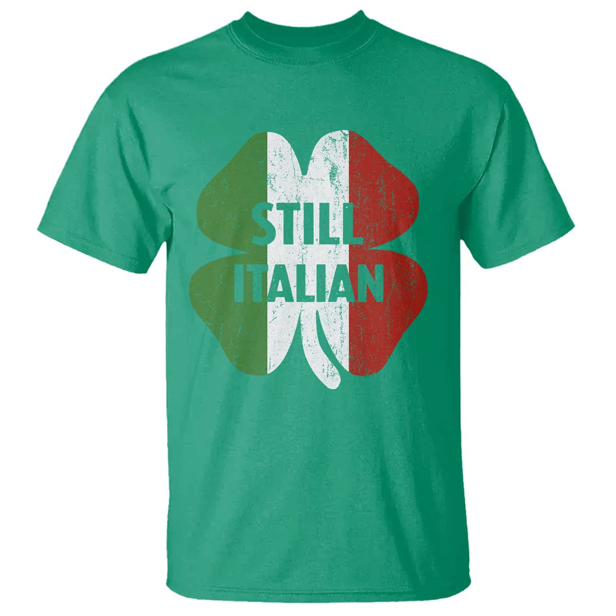 Funny St Patricks Day Italian T Shirt Retro Vintage Shamrock Italy Flag TS10 Irish Green Print Your Wear