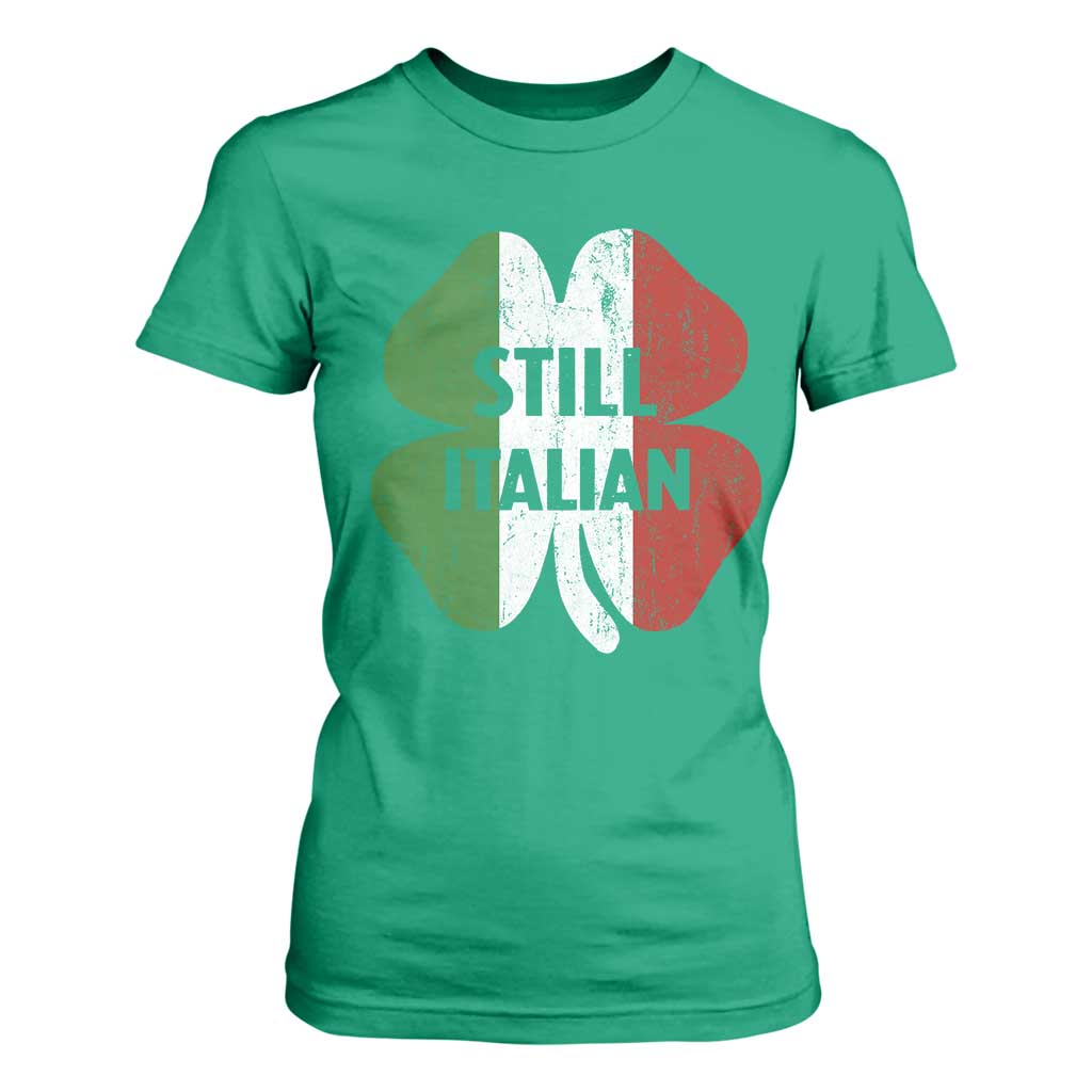 Funny St Patricks Day Italian T Shirt For Women Retro Vintage Shamrock Italy Flag TS10 Irish Green Print Your Wear