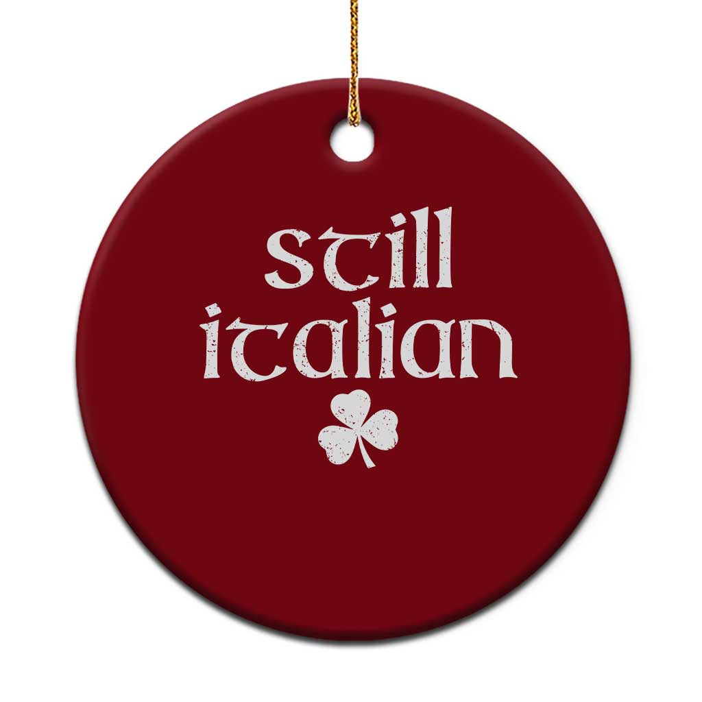 St Patricks Day Still Italian Ceramic Ornament Funny Lucky Shamrock Clovers TS10 1pc Red Print Your Wear