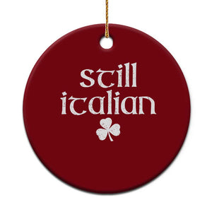 St Patricks Day Still Italian Ceramic Ornament Funny Lucky Shamrock Clovers TS10 1pc Red Print Your Wear